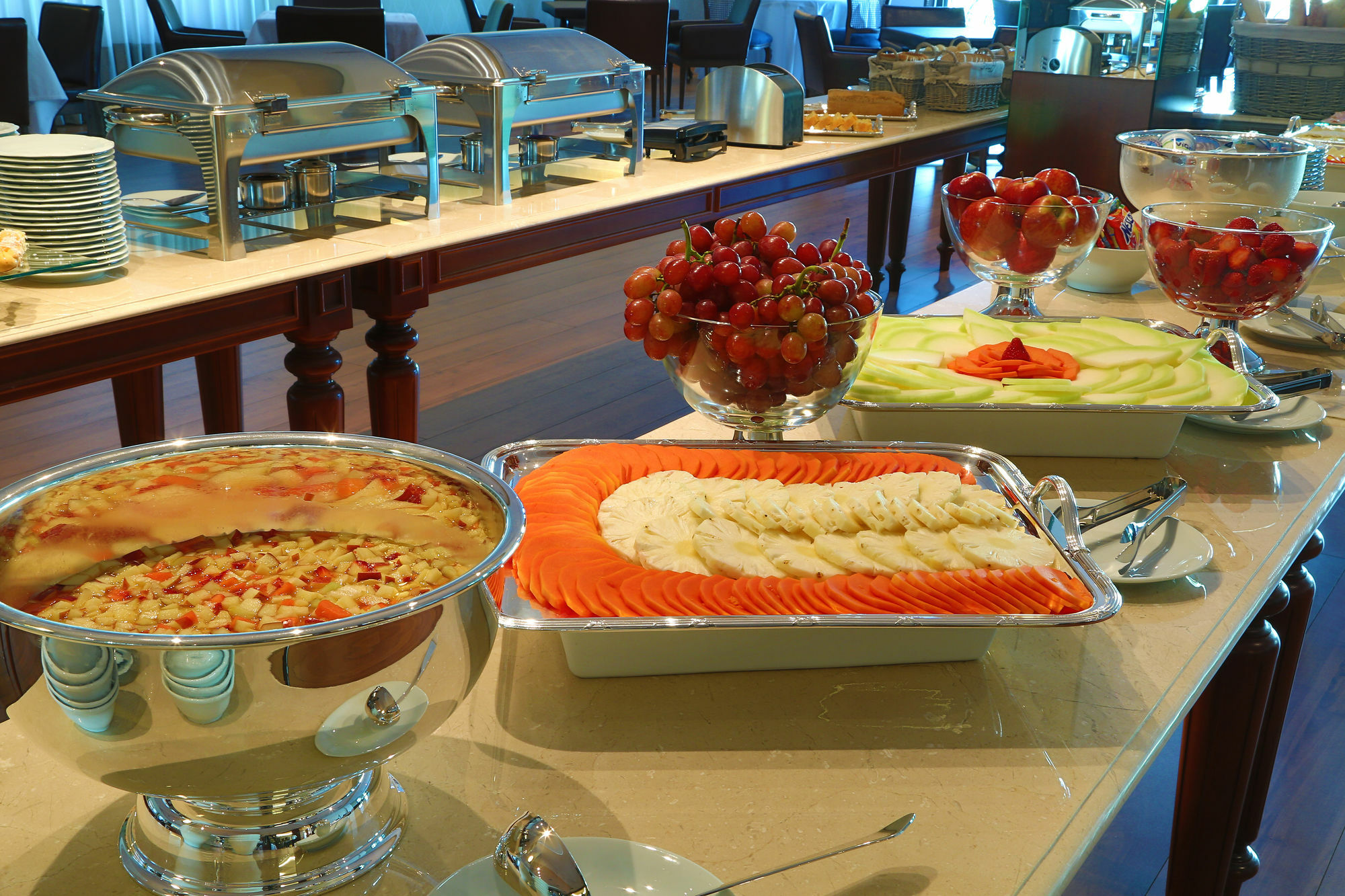 Hotel Mont Blanc Premium Ribeirão Preto Eksteriør billede A buffet at a hotel